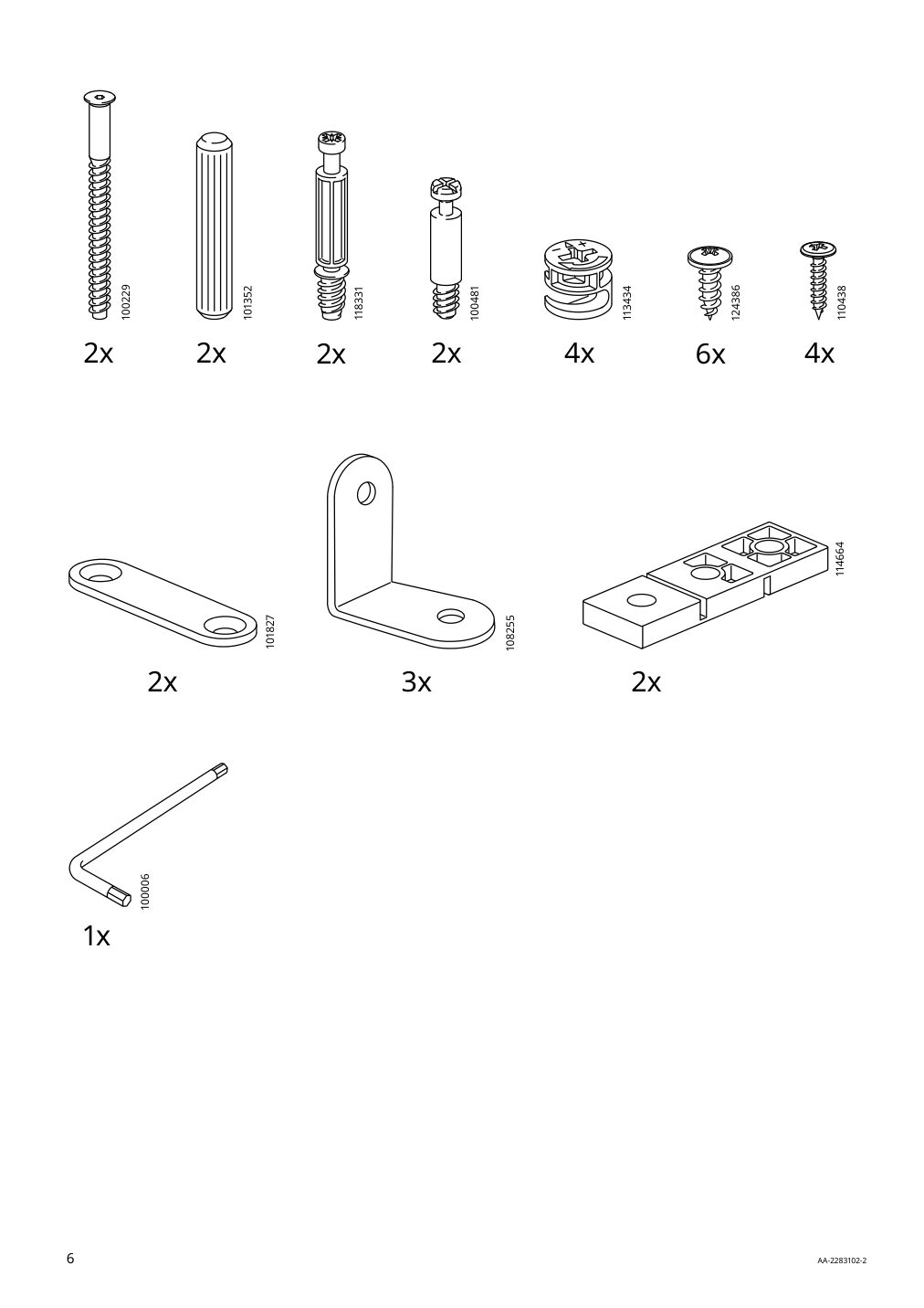 Assembly instructions for IKEA Ivar base on legs pine | Page 6 - IKEA IVAR shelving unit with cabinet 294.223.30