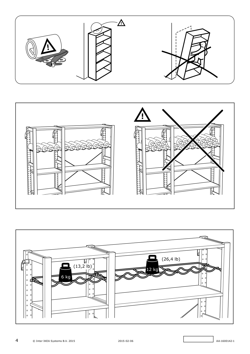 Assembly instructions for IKEA Ivar bottle rack gray | Page 4 - IKEA IVAR bottle rack 403.102.08