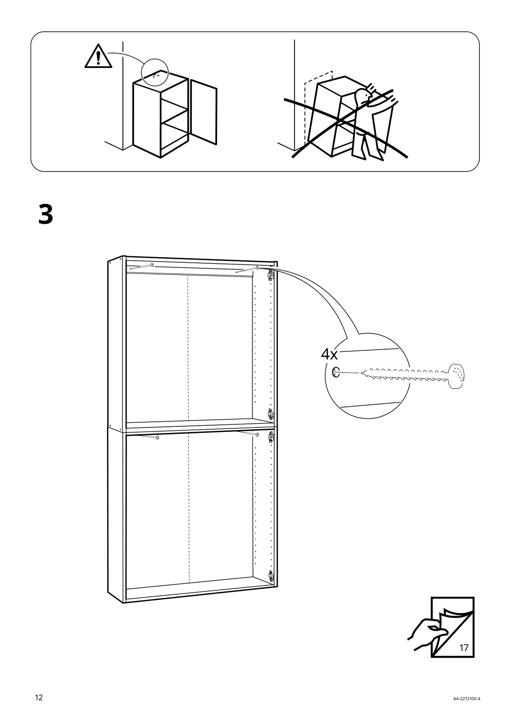 Assembly instructions for IKEA Ivar cabinet pine | Page 12 - IKEA IVAR shelving unit with cabinet 294.223.30