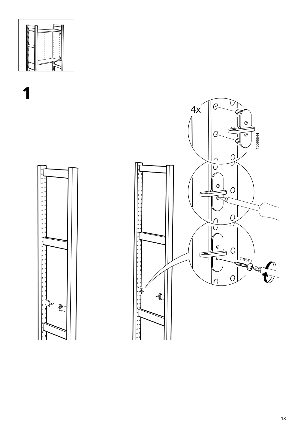 Assembly instructions for IKEA Ivar cabinet pine | Page 13 - IKEA IVAR shelving unit with cabinet 294.223.30