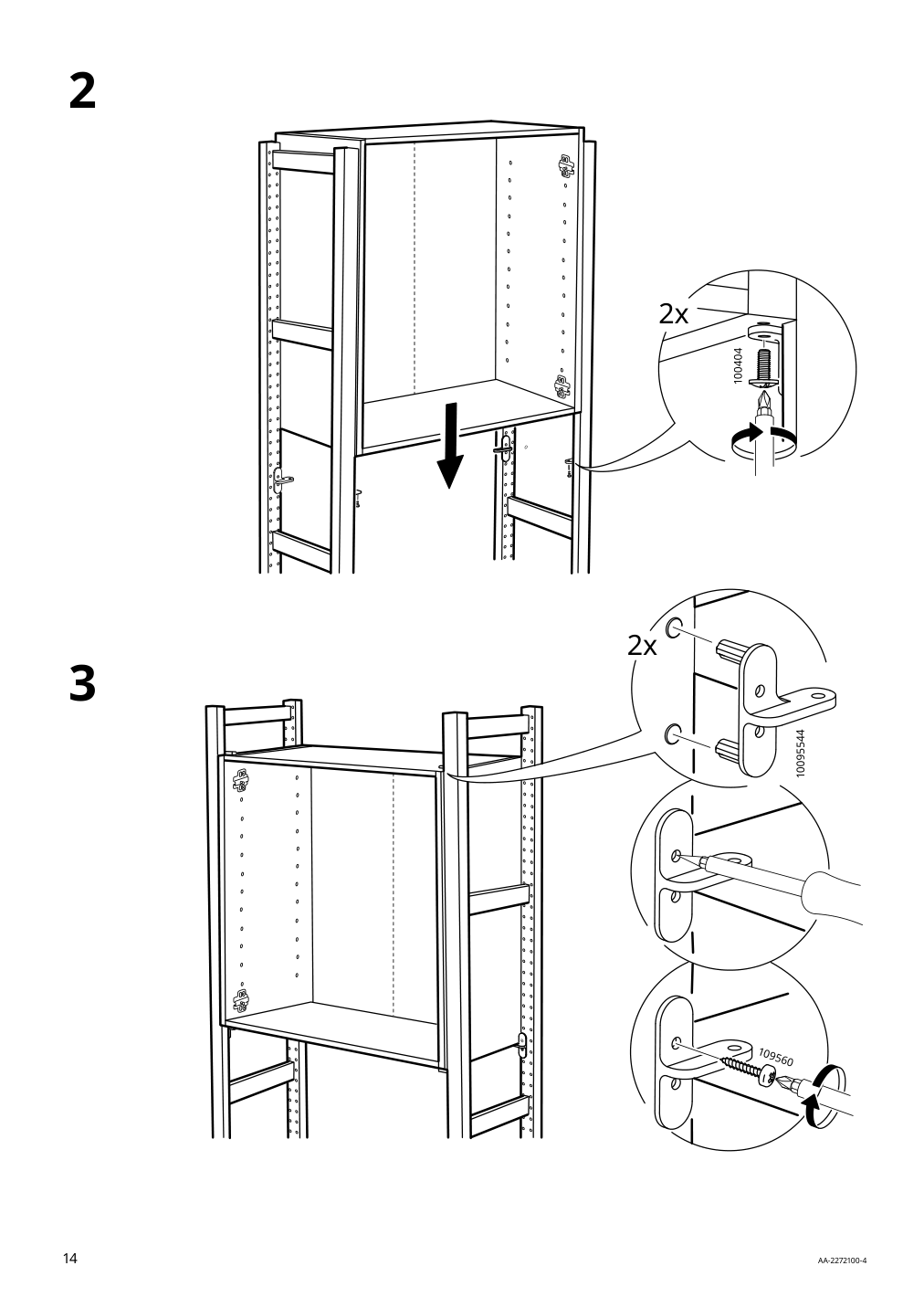 Assembly instructions for IKEA Ivar cabinet pine | Page 14 - IKEA IVAR shelving unit 695.628.23