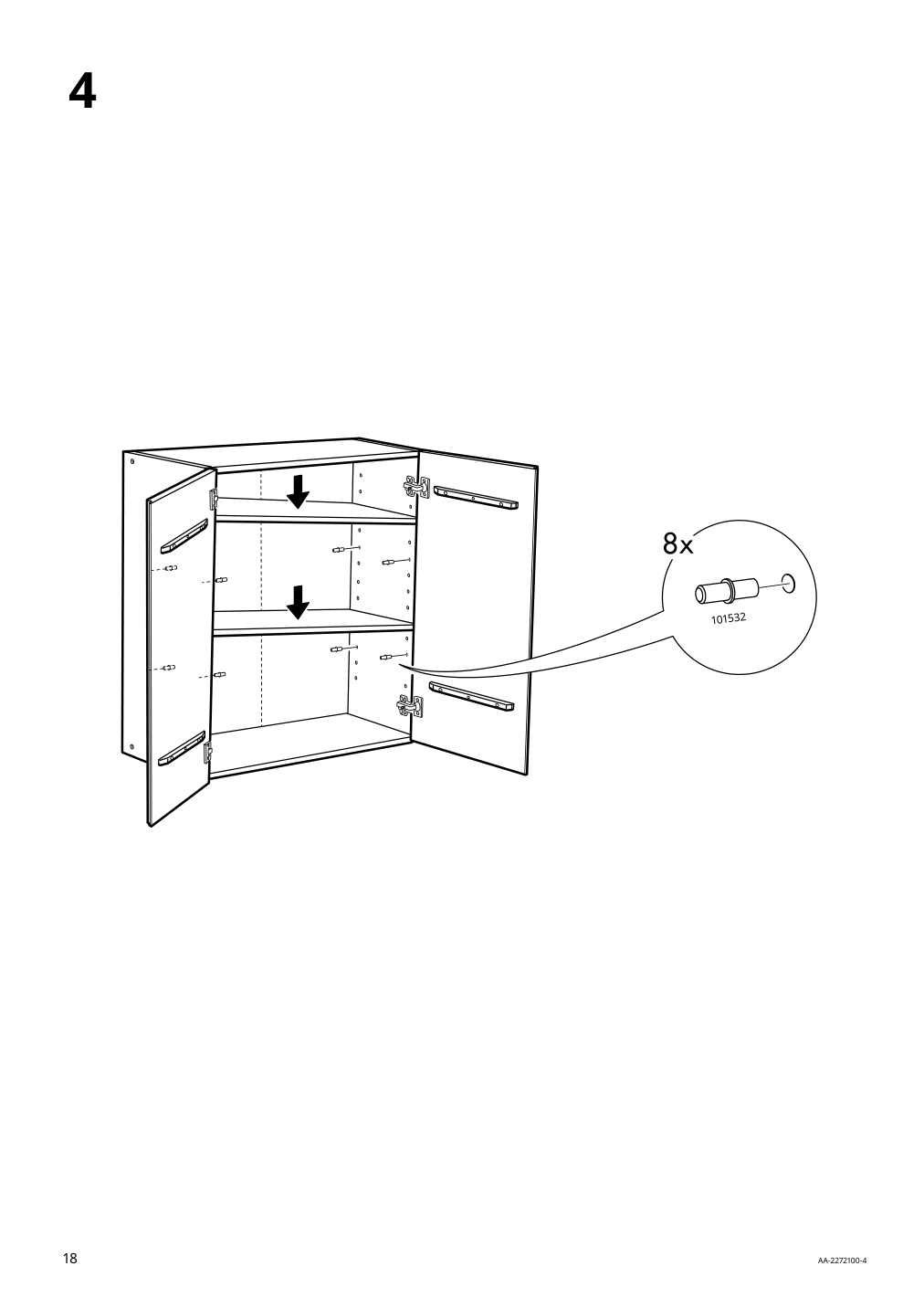 Assembly instructions for IKEA Ivar cabinet pine | Page 18 - IKEA IVAR shelving unit with cabinet 294.223.30