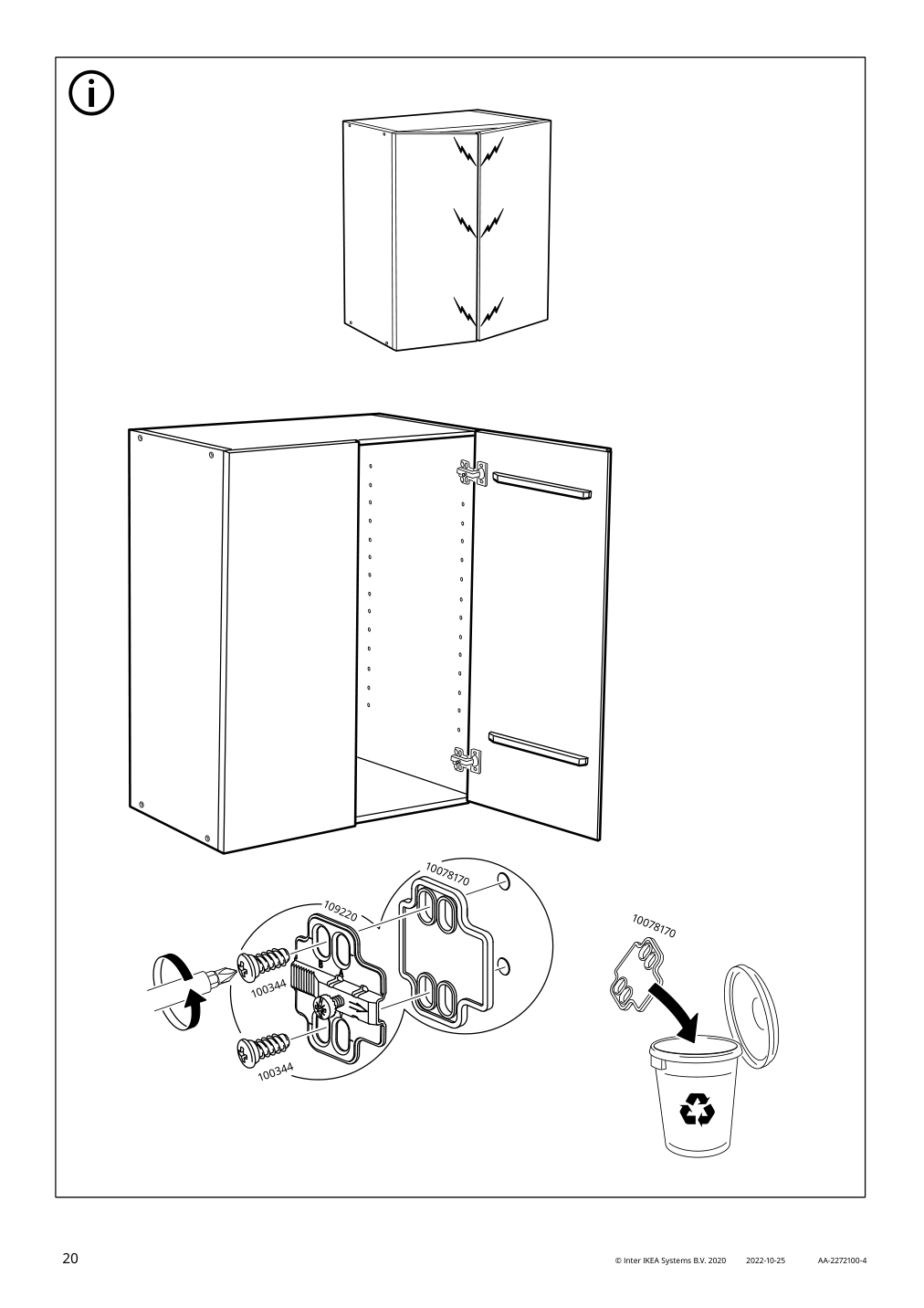 Assembly instructions for IKEA Ivar cabinet pine | Page 20 - IKEA IVAR shelving unit with cabinet 294.223.30