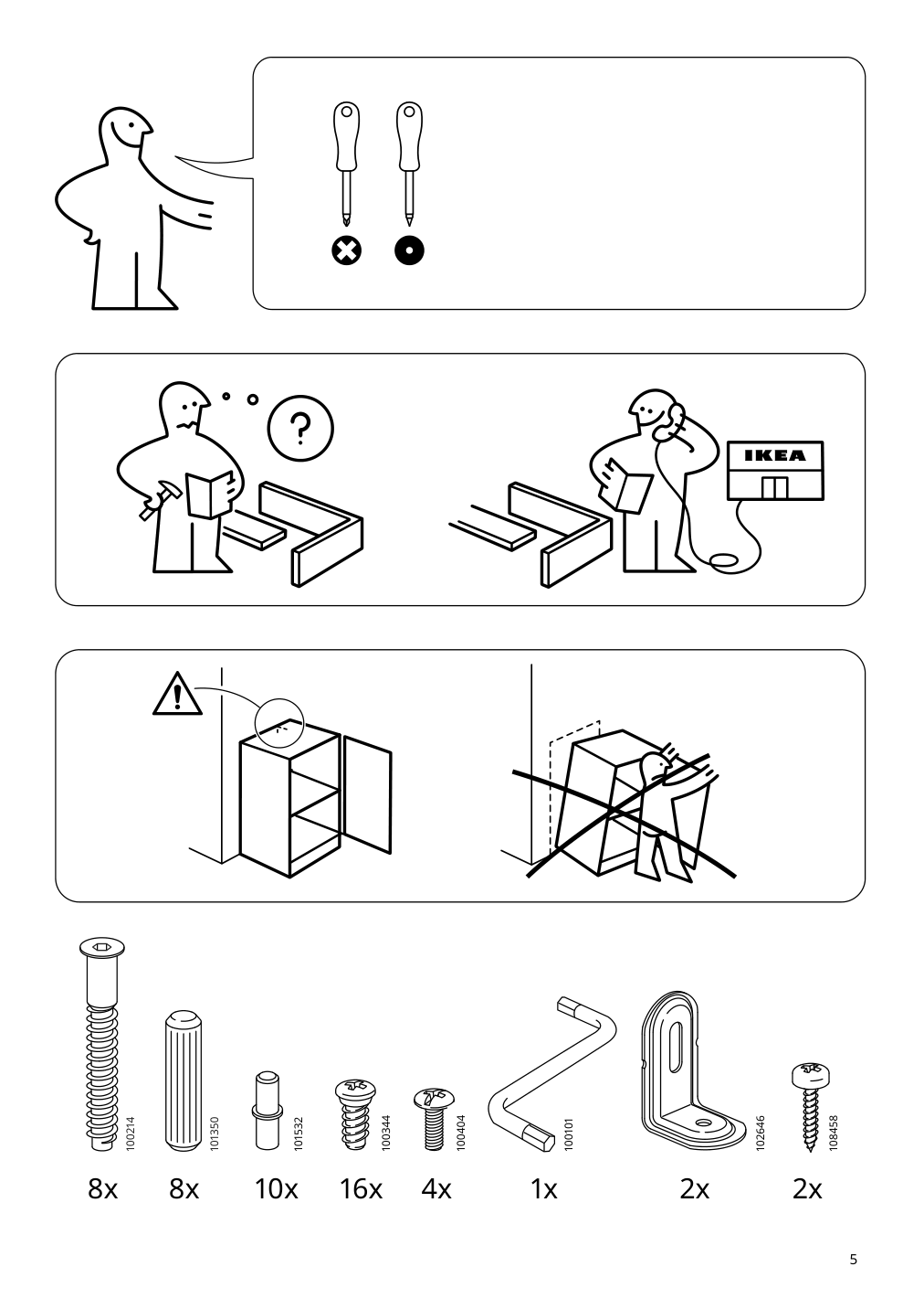 Assembly instructions for IKEA Ivar cabinet pine | Page 5 - IKEA IVAR shelving unit with cabinet 294.223.30