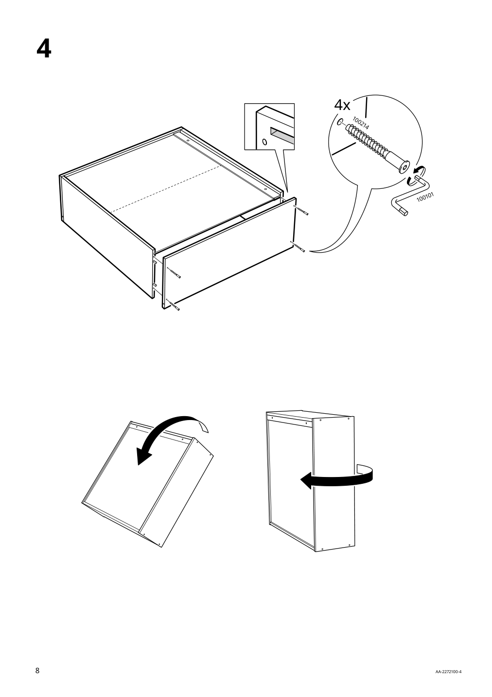 Assembly instructions for IKEA Ivar cabinet pine | Page 8 - IKEA IVAR shelving unit with cabinet 294.223.30