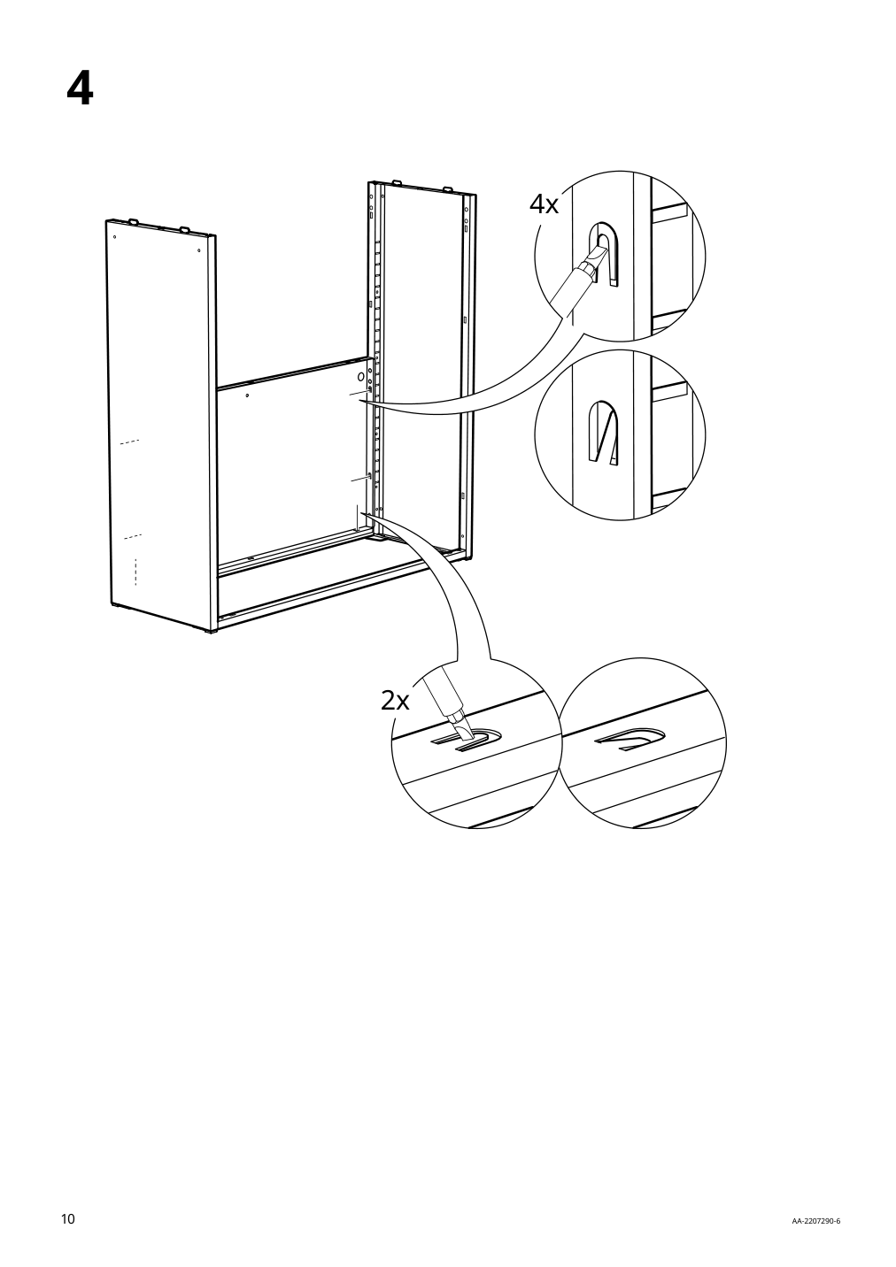 Assembly instructions for IKEA Ivar cabinet with doors gray green mesh | Page 10 - IKEA IVAR cabinet with doors 895.081.18