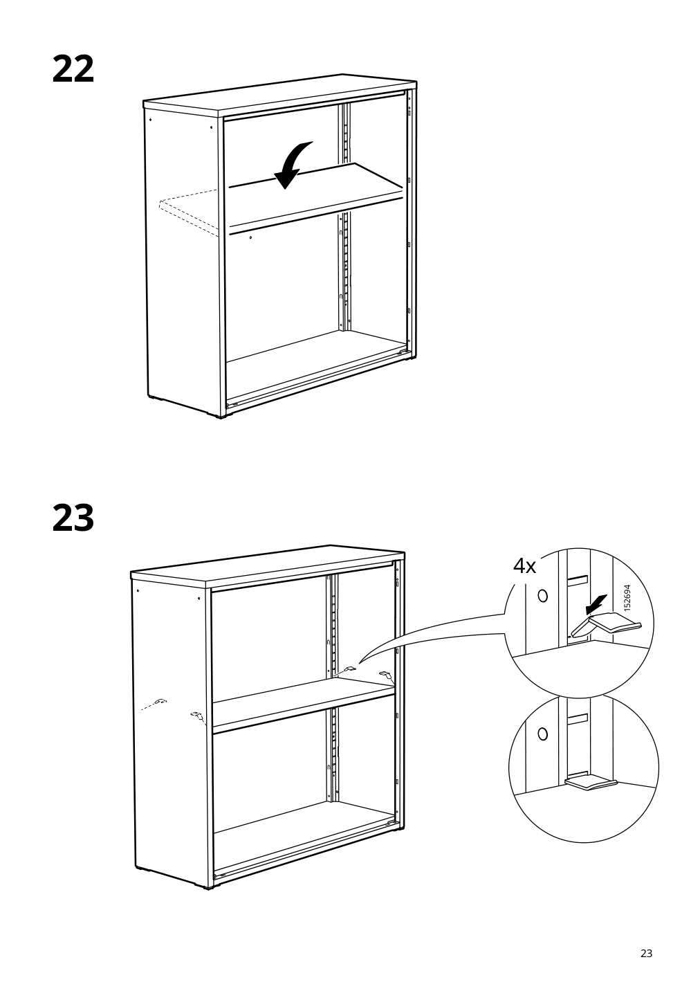 Assembly instructions for IKEA Ivar cabinet with doors gray green mesh | Page 23 - IKEA IVAR cabinet with doors 895.081.18