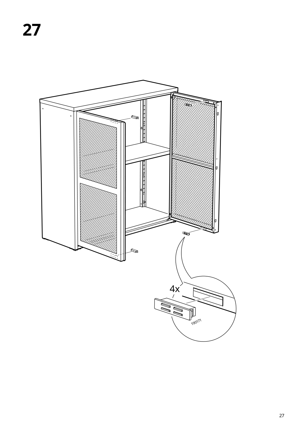 Assembly instructions for IKEA Ivar cabinet with doors gray green mesh | Page 27 - IKEA IVAR cabinet with doors 895.081.18