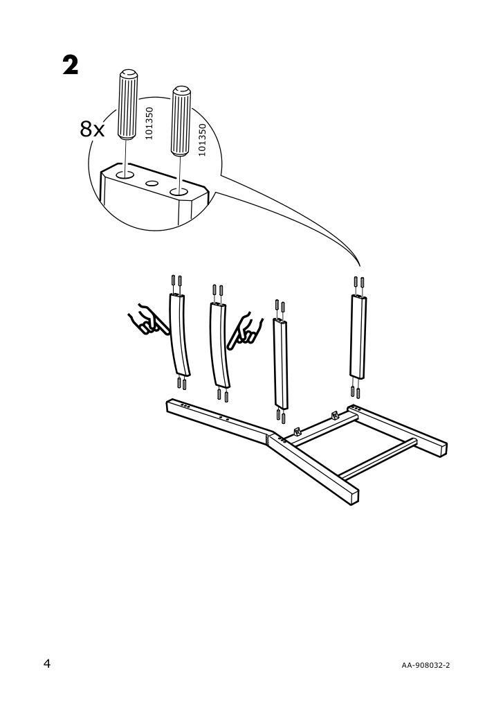 Assembly instructions for IKEA Ivar chair pine | Page 4 - IKEA IVAR chair 902.639.02