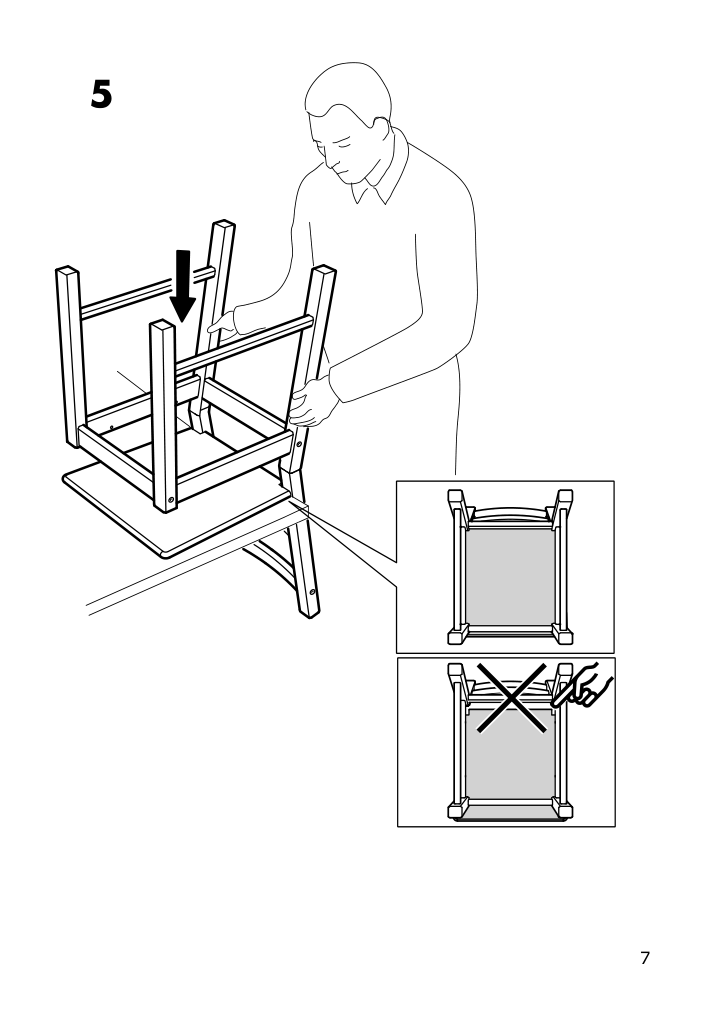 Assembly instructions for IKEA Ivar chair pine | Page 7 - IKEA INGO / IVAR table and 4 chairs 490.973.50