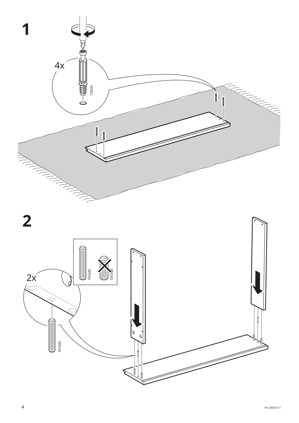 Assembly instructions for IKEA Ivar drawer pine | Page 4 - IKEA IVAR drawer 804.889.02