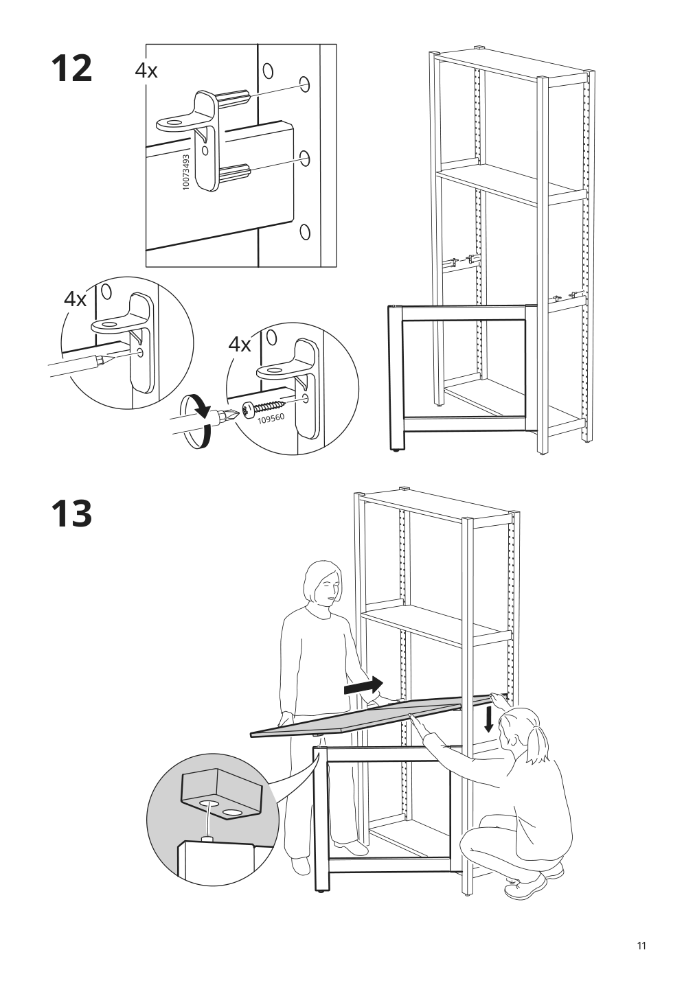 Assembly instructions for IKEA Ivar folding table pine | Page 11 - IKEA IVAR folding table 705.125.87