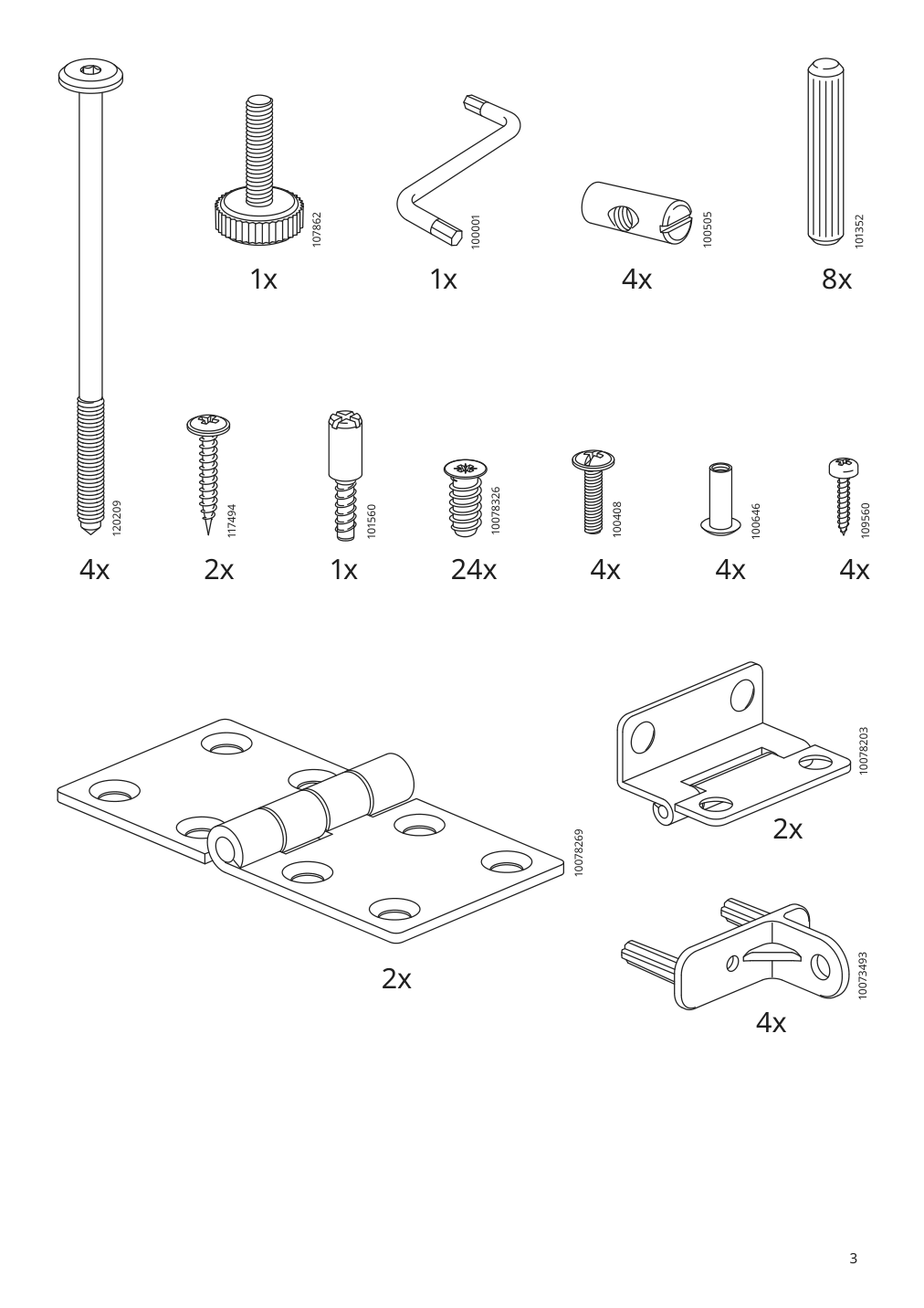 Assembly instructions for IKEA Ivar folding table pine | Page 3 - IKEA IVAR folding table 405.124.66