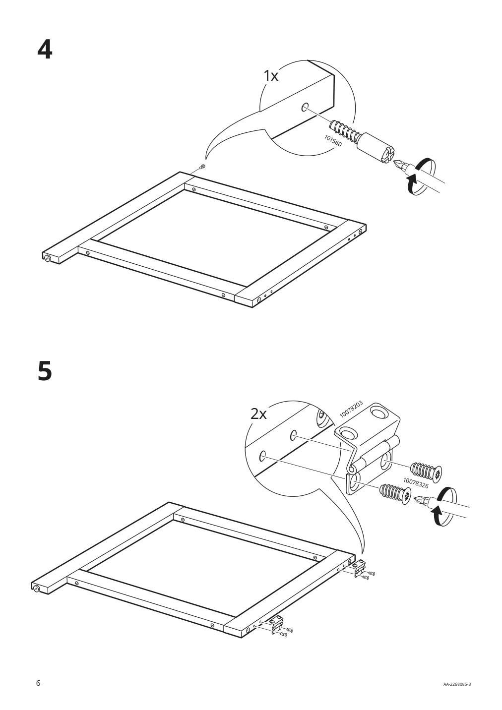 Assembly instructions for IKEA Ivar folding table pine | Page 6 - IKEA IVAR folding table 705.125.87