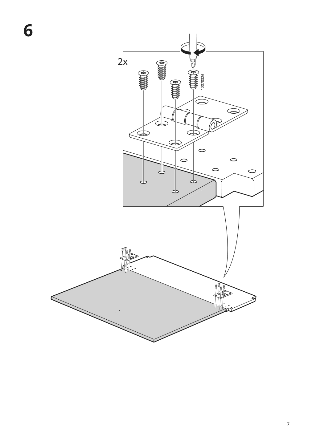 Assembly instructions for IKEA Ivar folding table pine | Page 7 - IKEA IVAR folding table 405.124.66