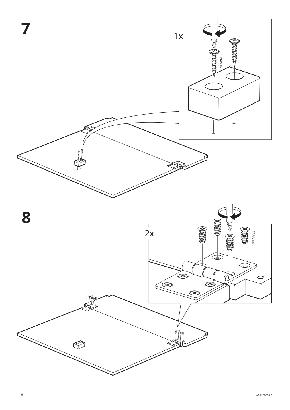 Assembly instructions for IKEA Ivar folding table pine | Page 8 - IKEA IVAR folding table 705.125.87