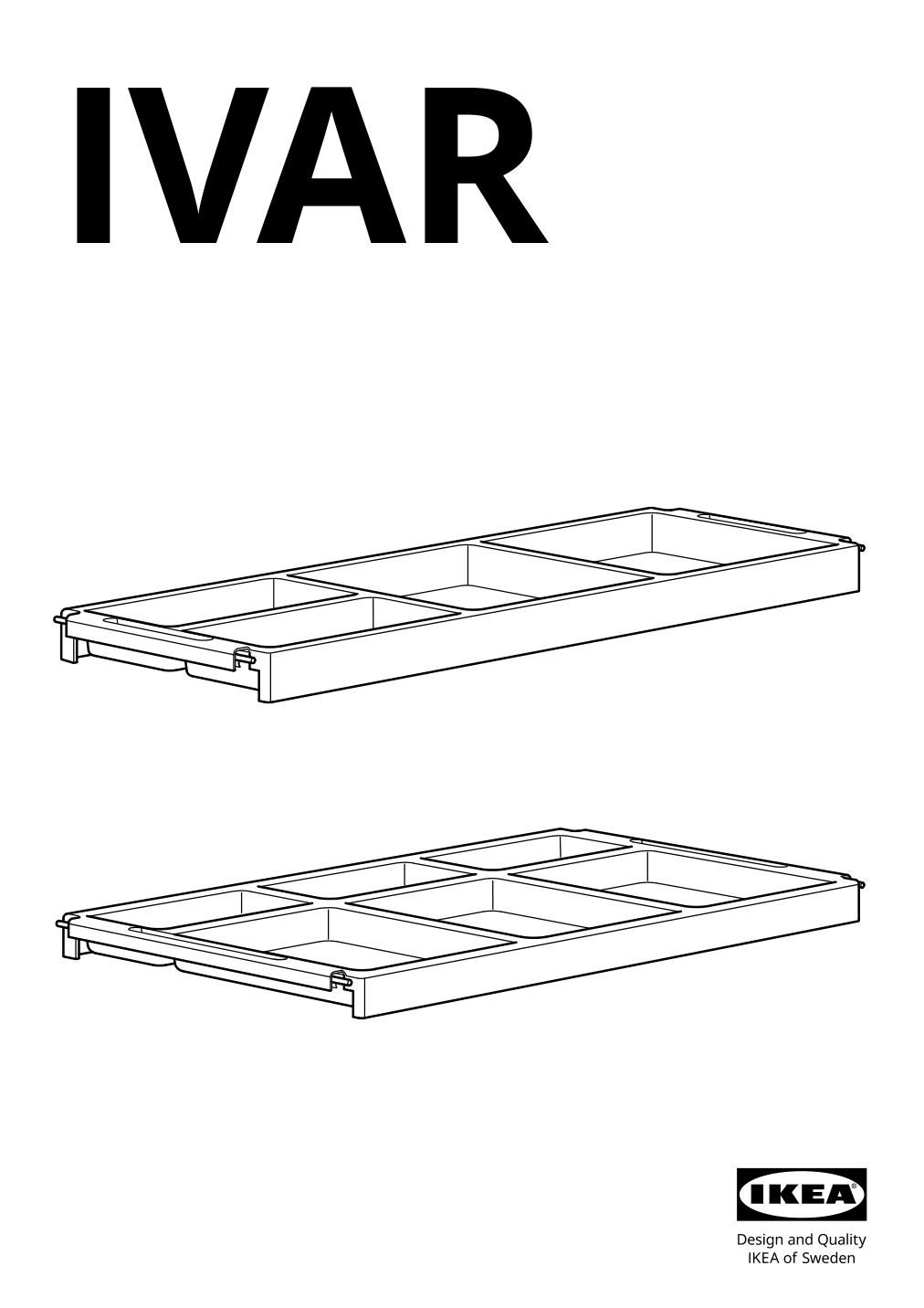 Assembly instructions for IKEA Ivar shelf dark gray felt | Page 1 - IKEA IVAR shelf 305.345.72