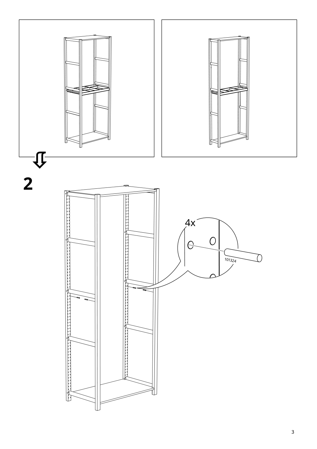 Assembly instructions for IKEA Ivar shelf dark gray felt | Page 3 - IKEA IVAR shelf 305.345.72