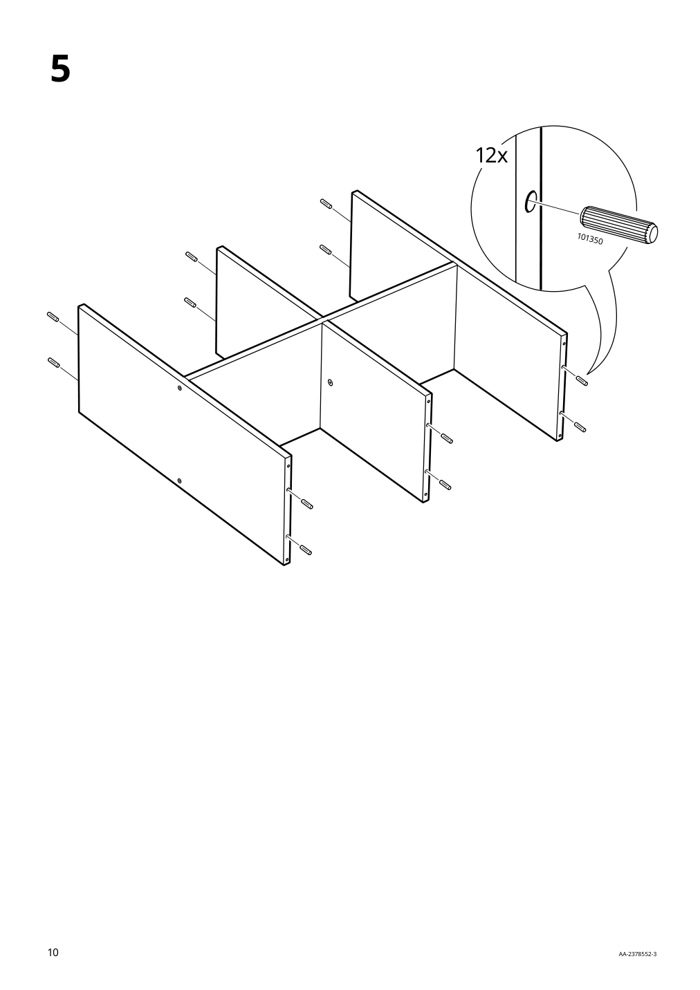 Assembly instructions for IKEA Ivar shelf unit pine | Page 10 - IKEA IVAR shelving unit 995.628.12