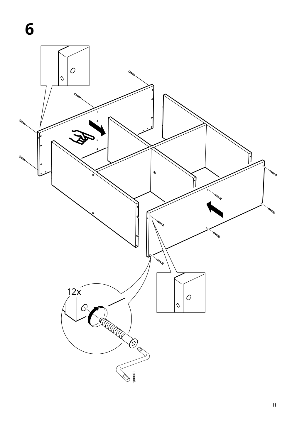 Assembly instructions for IKEA Ivar shelf unit pine | Page 11 - IKEA IVAR shelf unit 005.223.30