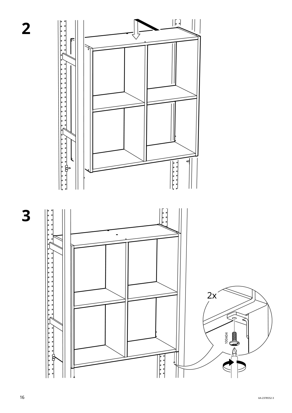 Assembly instructions for IKEA Ivar shelf unit pine | Page 16 - IKEA IVAR shelving unit 695.628.23