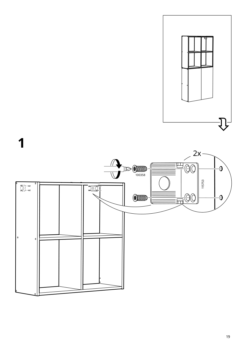 Assembly instructions for IKEA Ivar shelf unit pine | Page 19 - IKEA IVAR shelf unit 005.223.30