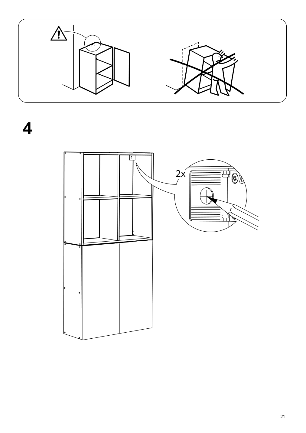 Assembly instructions for IKEA Ivar shelf unit pine | Page 21 - IKEA IVAR shelving unit 695.628.23