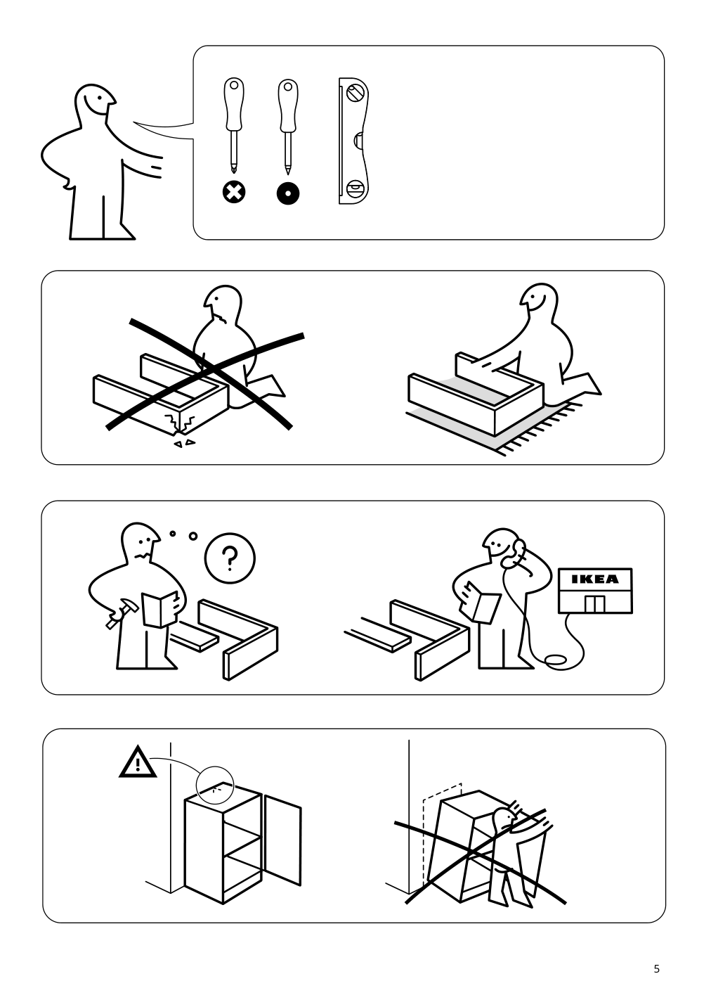 Assembly instructions for IKEA Ivar shelf unit pine | Page 5 - IKEA IVAR shelving unit 695.628.23