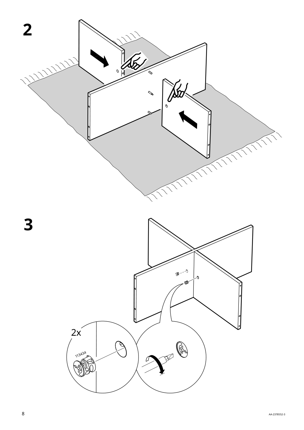 Assembly instructions for IKEA Ivar shelf unit pine | Page 8 - IKEA IVAR shelving unit 995.628.12