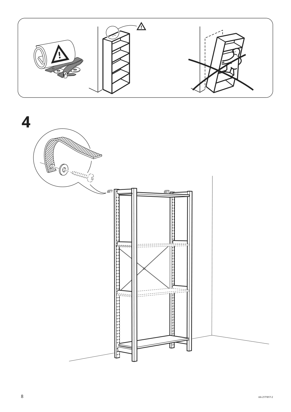 Assembly instructions for IKEA Ivar side unit | Page 8 - IKEA IVAR shelf unit 692.513.45