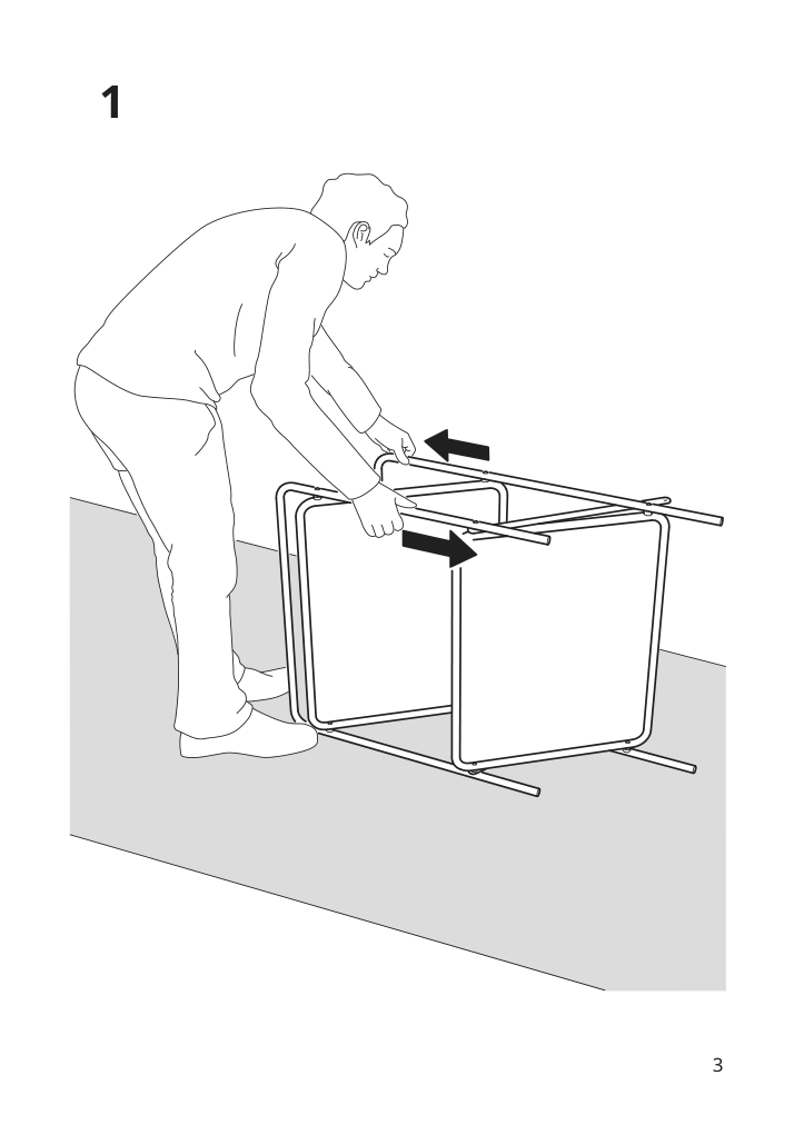 Assembly instructions for IKEA Jaerlasa side table on casters white | Page 3 - IKEA JÄRLÅSA side table on casters 005.543.83