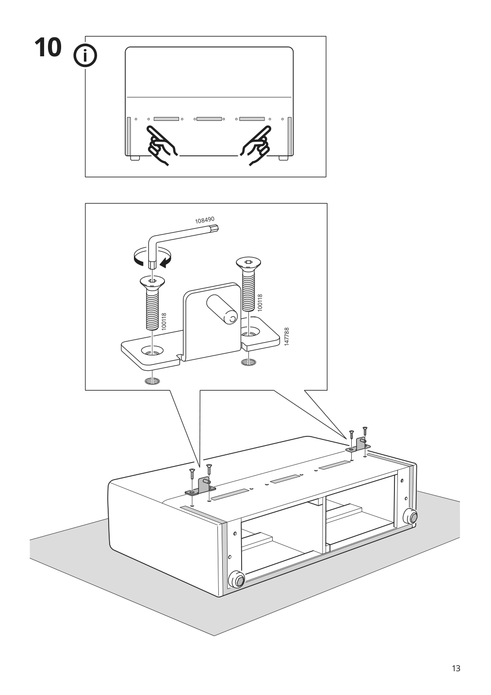 Assembly instructions for IKEA Jaettebo 1 5 seat module with storage | Page 13 - IKEA JÄTTEBO 4.5-seat mod sofa w chaise 794.714.03