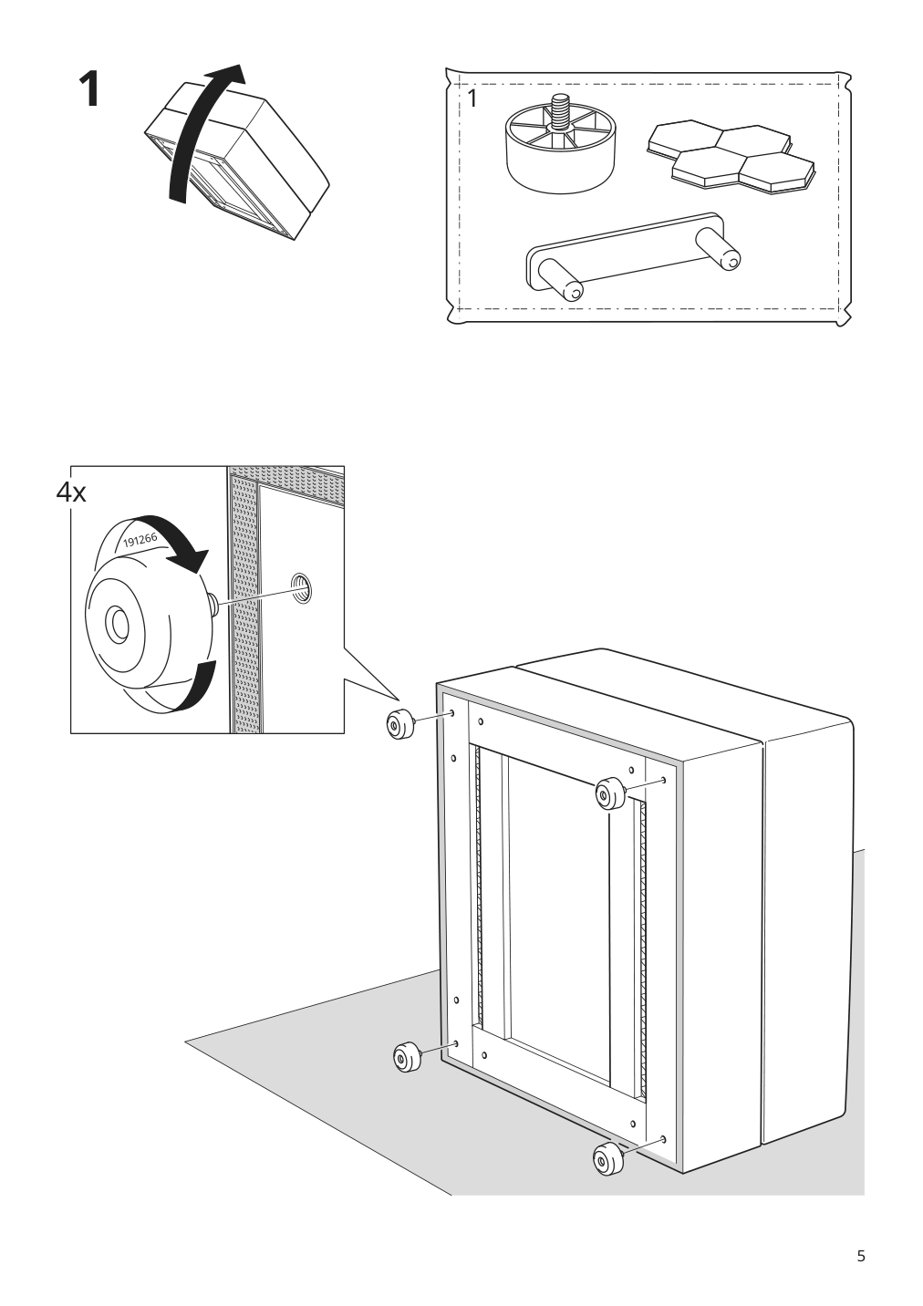 Assembly instructions for IKEA Jaettebo 1 seat module with storage | Page 5 - IKEA JÄTTEBO mod corner sofa, 6 seat 294.852.47