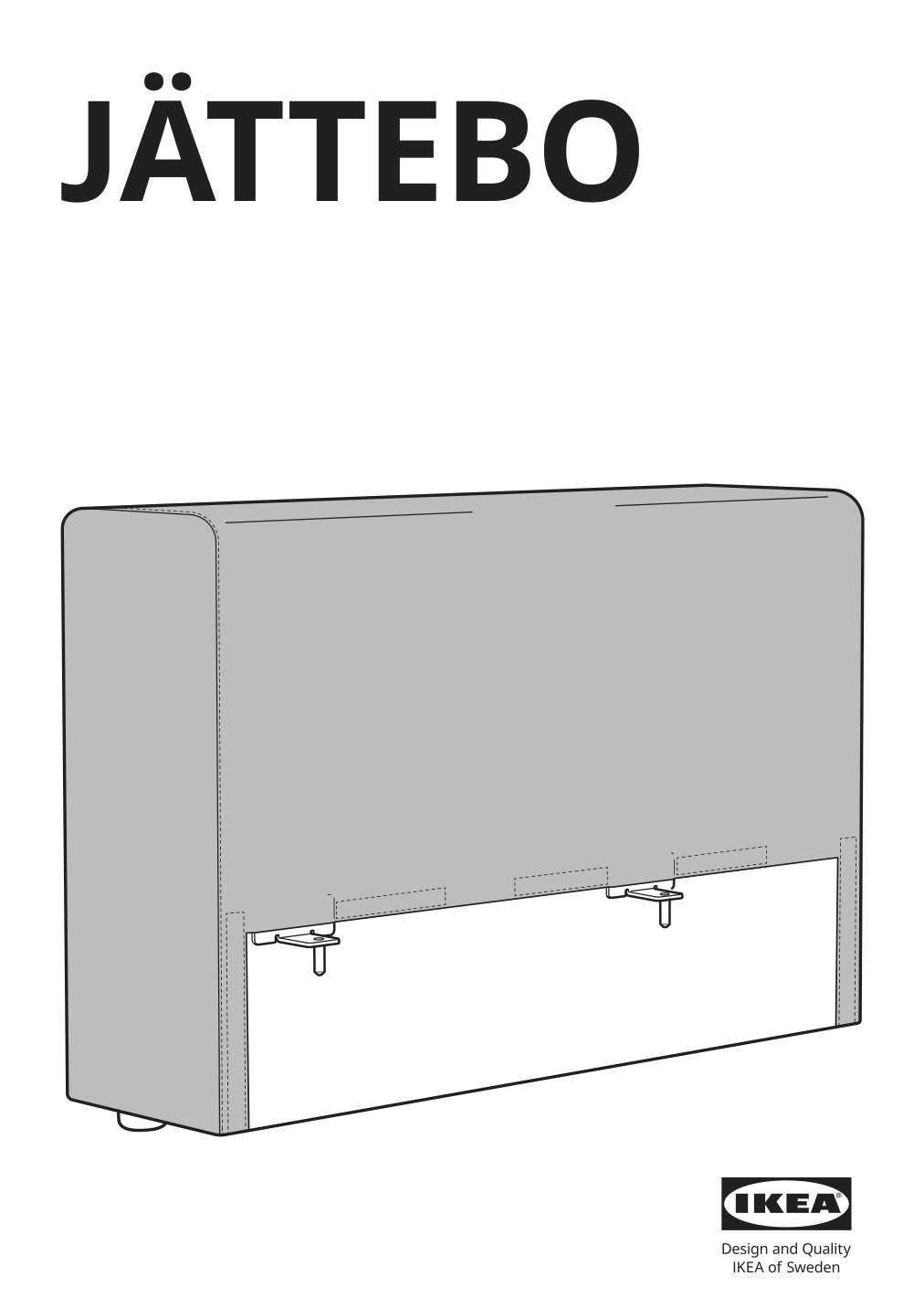 Assembly instructions for IKEA Jaettebo armrest | Page 1 - IKEA JÄTTEBO sectional, 6-seat 595.106.17