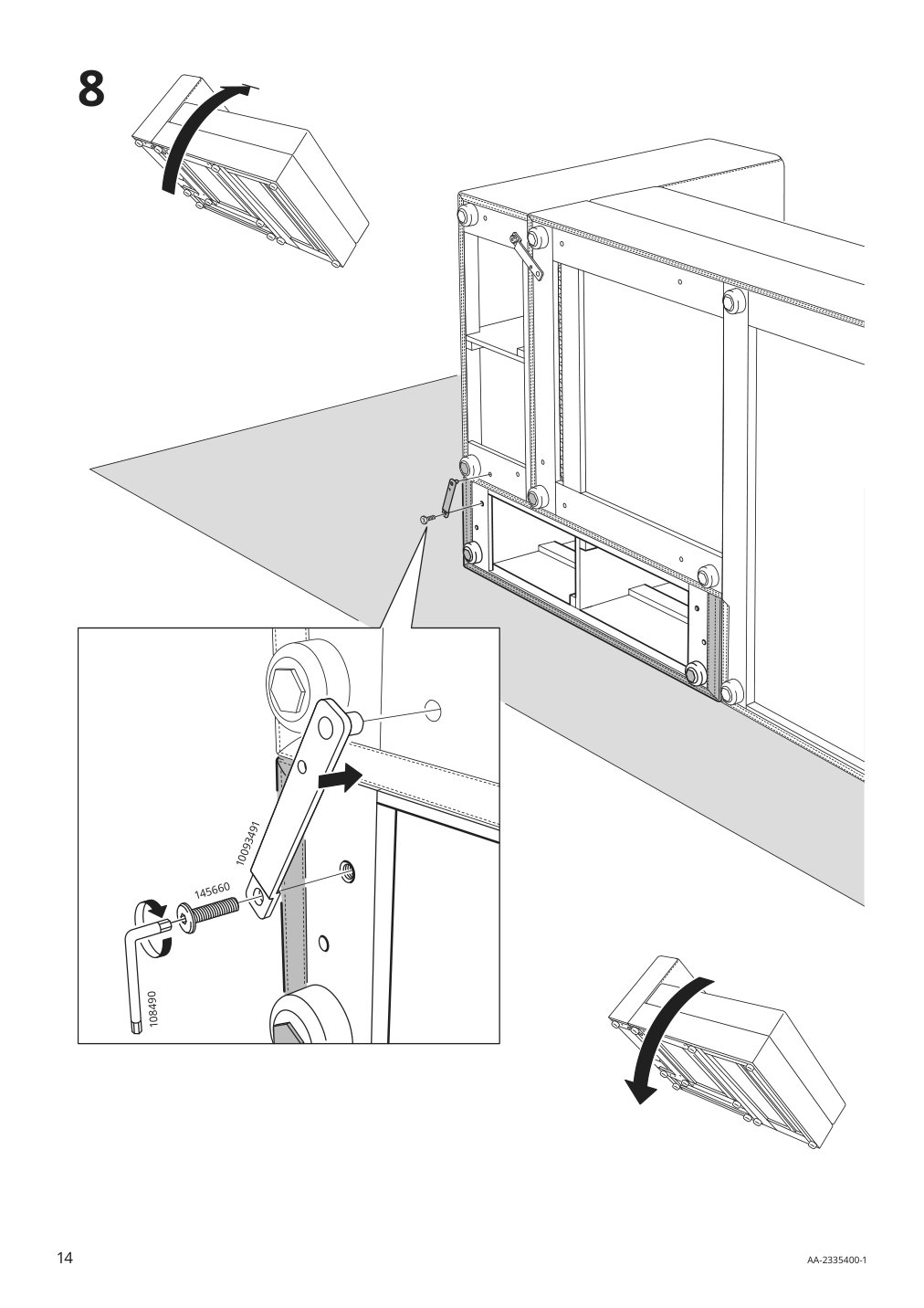 Assembly instructions for IKEA Jaettebo armrest | Page 14 - IKEA JÄTTEBO chaise module, right 294.945.86