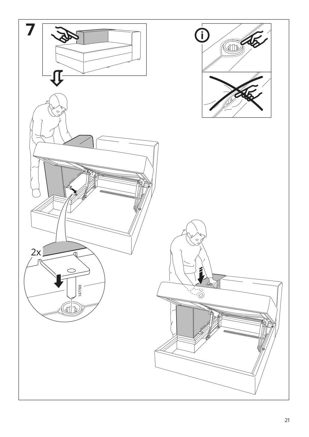 Assembly instructions for IKEA Jaettebo armrest | Page 21 - IKEA JÄTTEBO 2.5-seat mod sofa w chaise 494.694.87