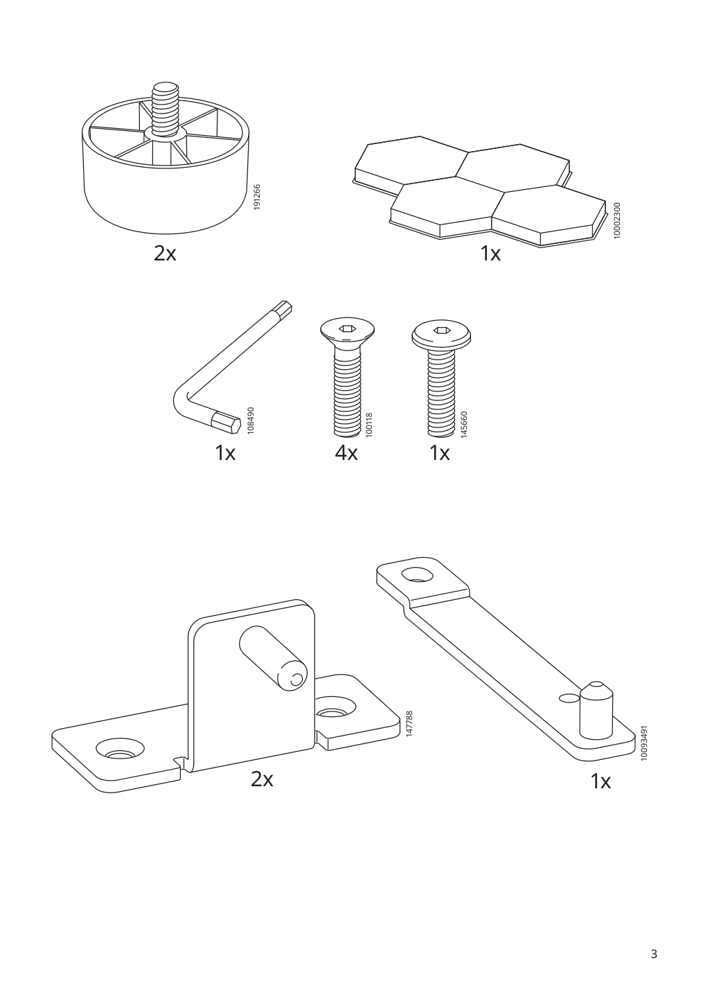 Assembly instructions for IKEA Jaettebo armrest | Page 3 - IKEA JÄTTEBO sectional, 6-seat 595.106.17