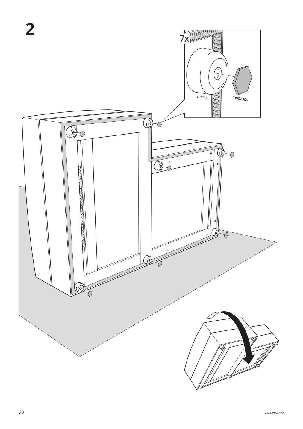 Assembly instructions for IKEA Jaettebo chaise module right with storage | Page 22 - IKEA JÄTTEBO mod corner sofa, 2.5-seat w chaise 394.851.81