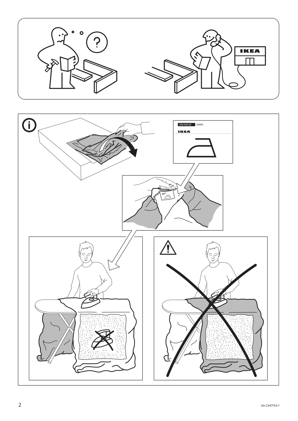 Assembly instructions for IKEA Jaettebo cover for headrest cushion samsala dark yellow green | Page 2 - IKEA JÄTTEBO 4-seat mod sofa w chaise 595.109.00