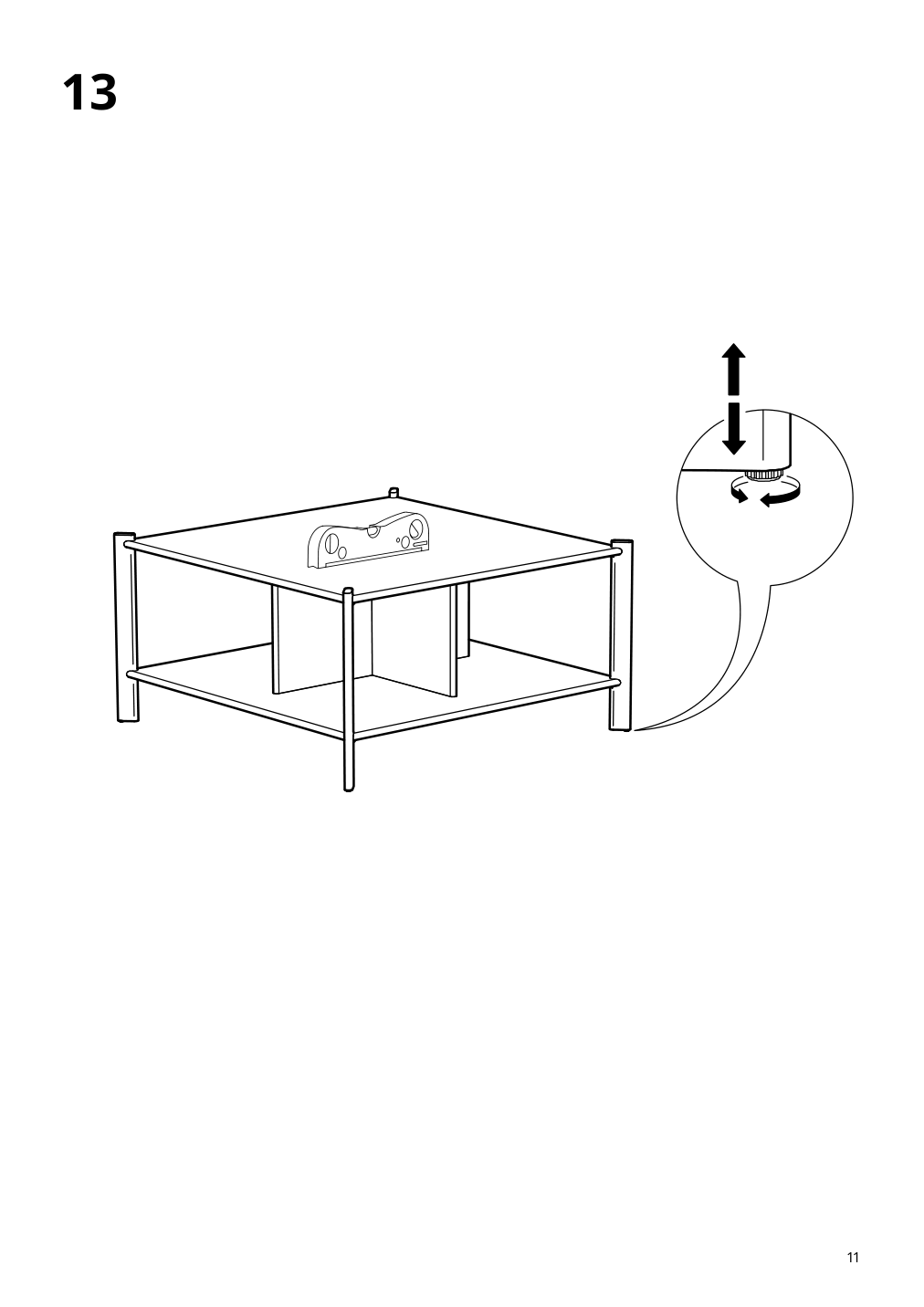 Assembly instructions for IKEA Jaettesta coffee table white light bamboo | Page 11 - IKEA JÄTTESTA coffee table 305.387.92