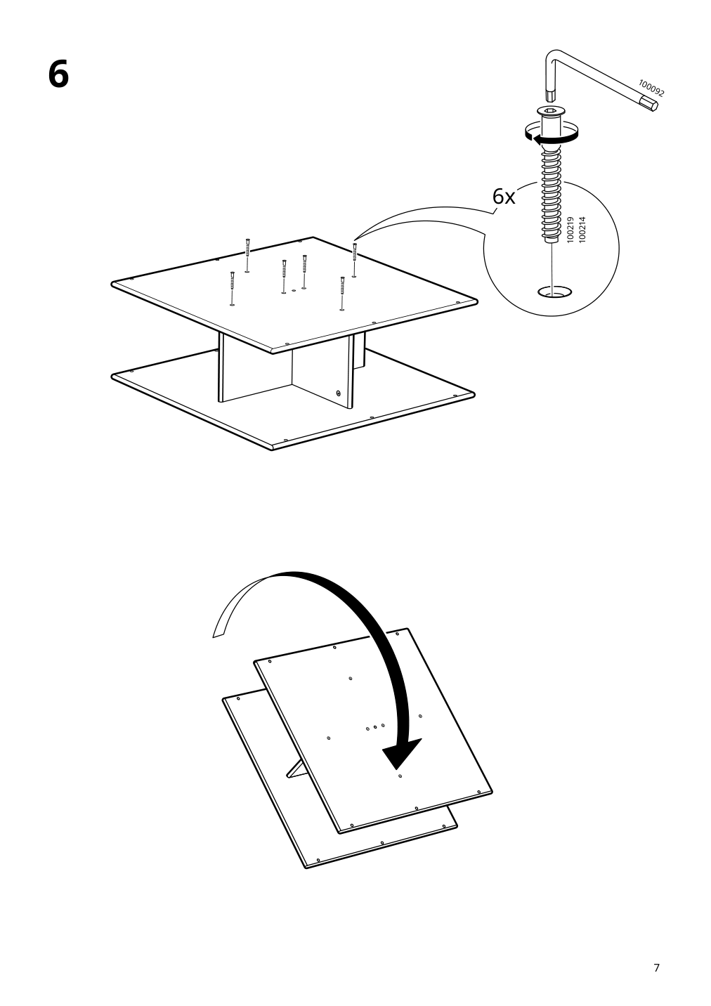 Assembly instructions for IKEA Jaettesta coffee table white light bamboo | Page 7 - IKEA JÄTTESTA coffee table 305.387.92