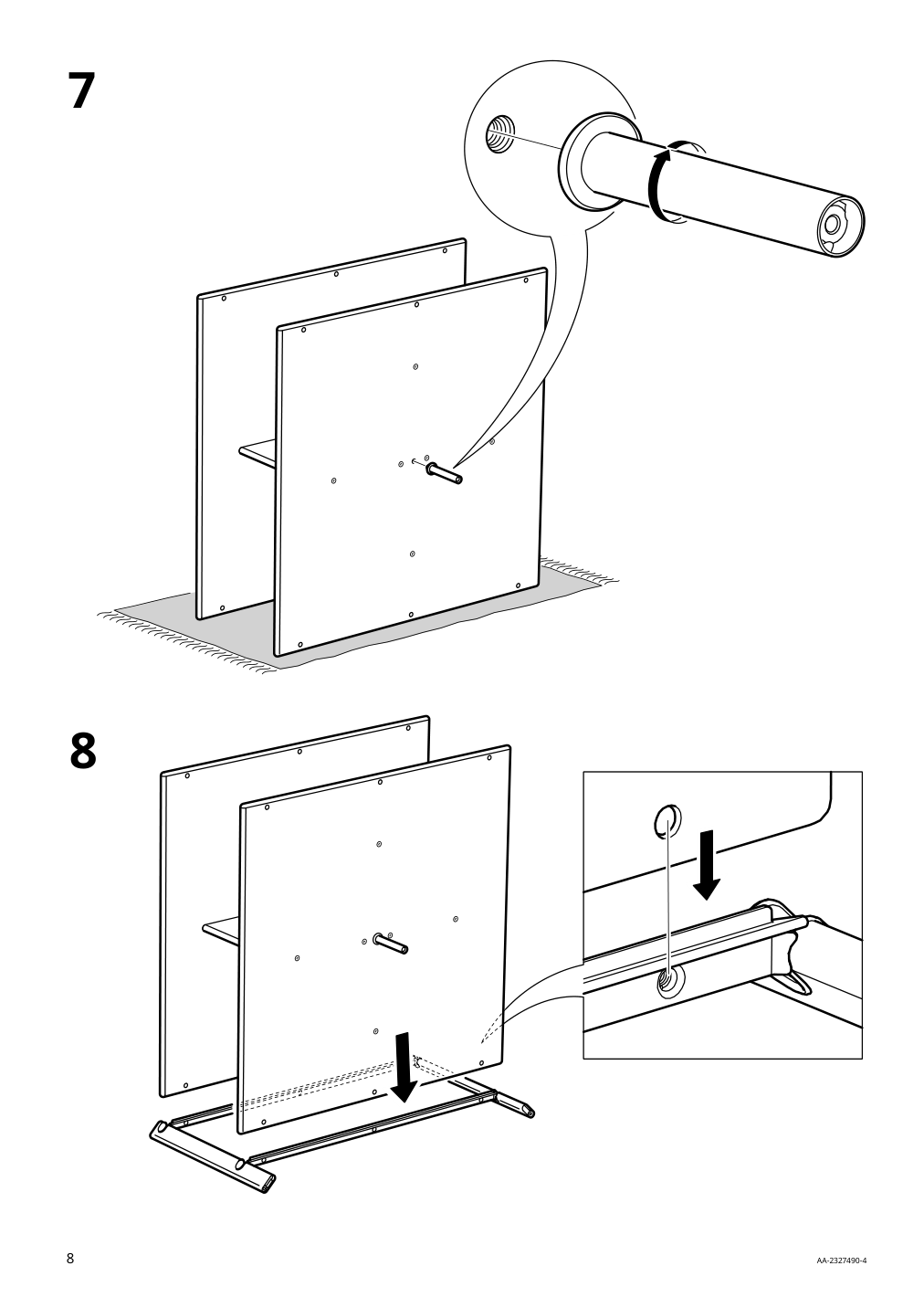 Assembly instructions for IKEA Jaettesta coffee table white light bamboo | Page 8 - IKEA JÄTTESTA coffee table 305.387.92