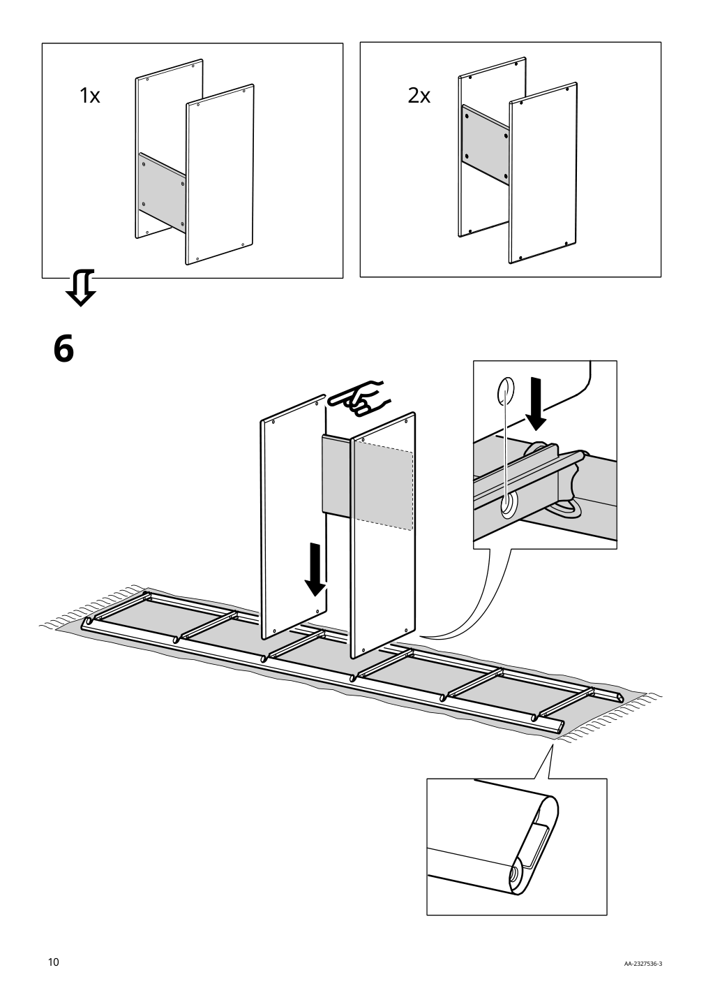 Assembly instructions for IKEA Jaettesta shelf unit white light bamboo | Page 10 - IKEA JÄTTESTA TV storage combination 194.972.17