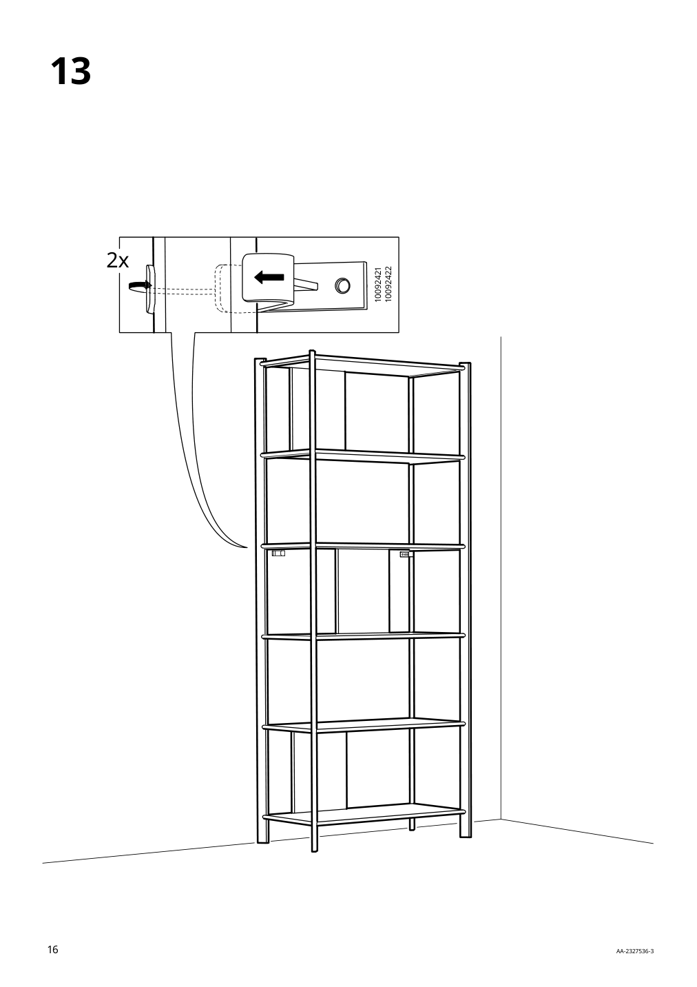 Assembly instructions for IKEA Jaettesta shelf unit white light bamboo | Page 16 - IKEA JÄTTESTA TV storage combination 194.972.17