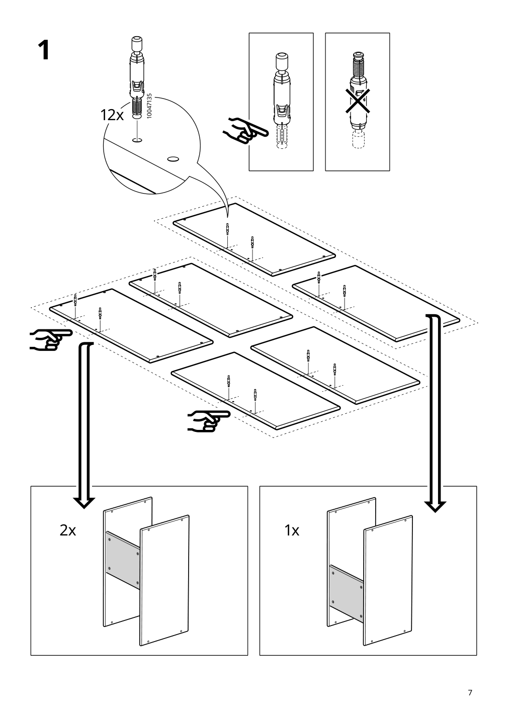 Assembly instructions for IKEA Jaettesta shelf unit white light bamboo | Page 7 - IKEA JÄTTESTA TV storage combination 194.972.17