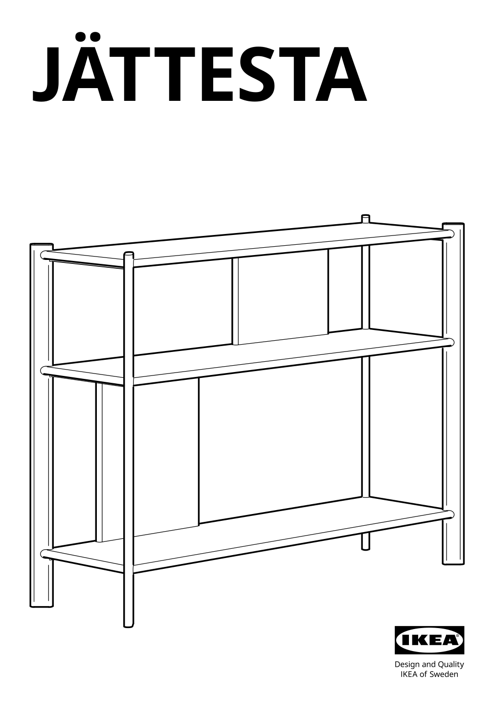 Assembly instructions for IKEA Jaettesta side table black | Page 1 - IKEA JÄTTESTA side table 905.219.15