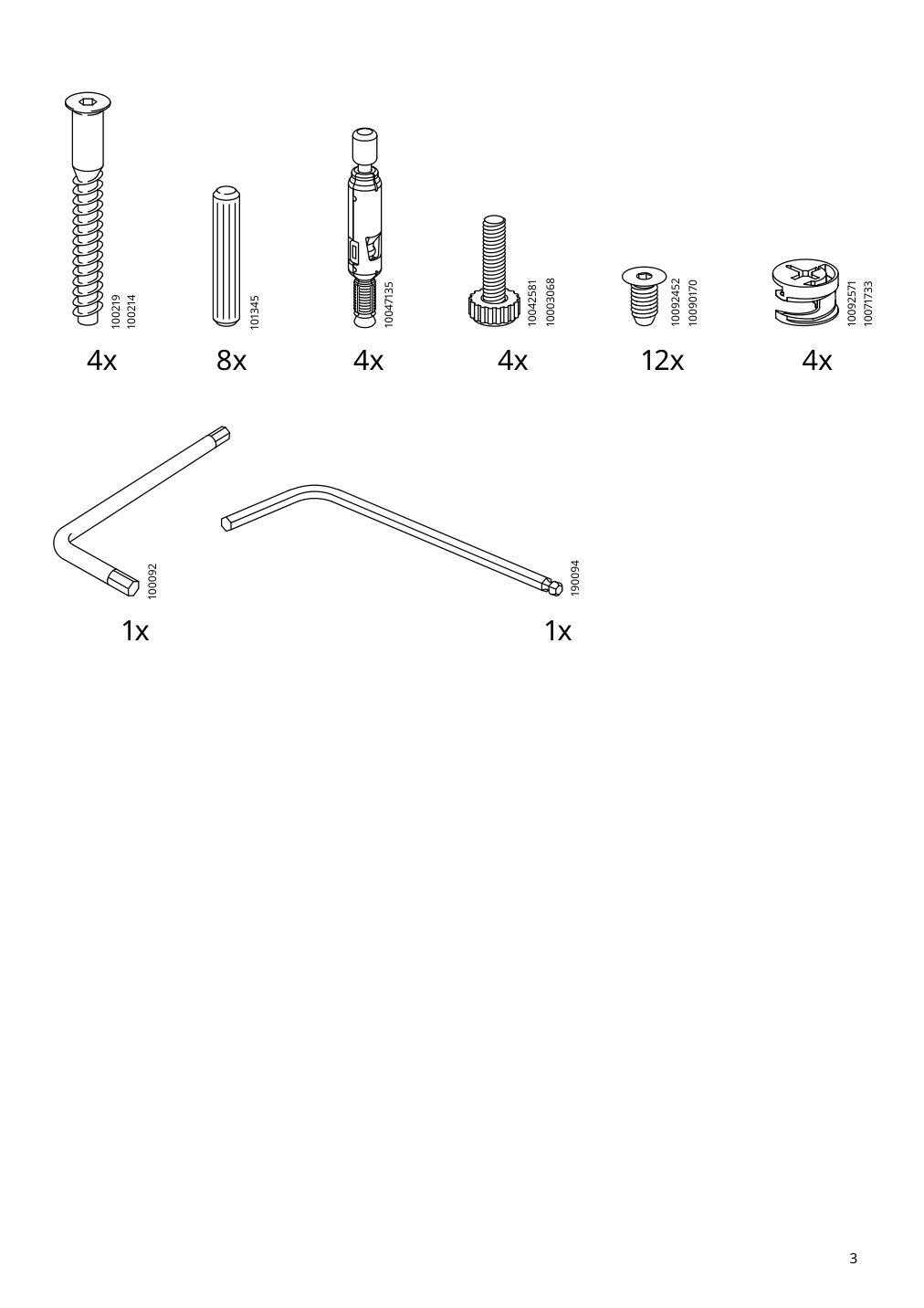 Assembly instructions for IKEA Jaettesta side table black | Page 3 - IKEA JÄTTESTA side table 905.219.15