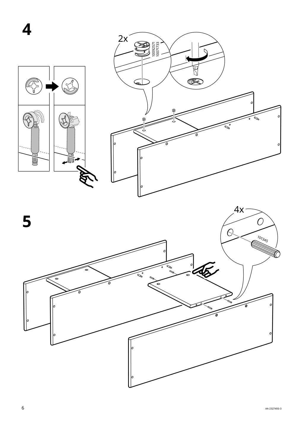 Assembly instructions for IKEA Jaettesta side table black | Page 6 - IKEA JÄTTESTA side table 905.219.15