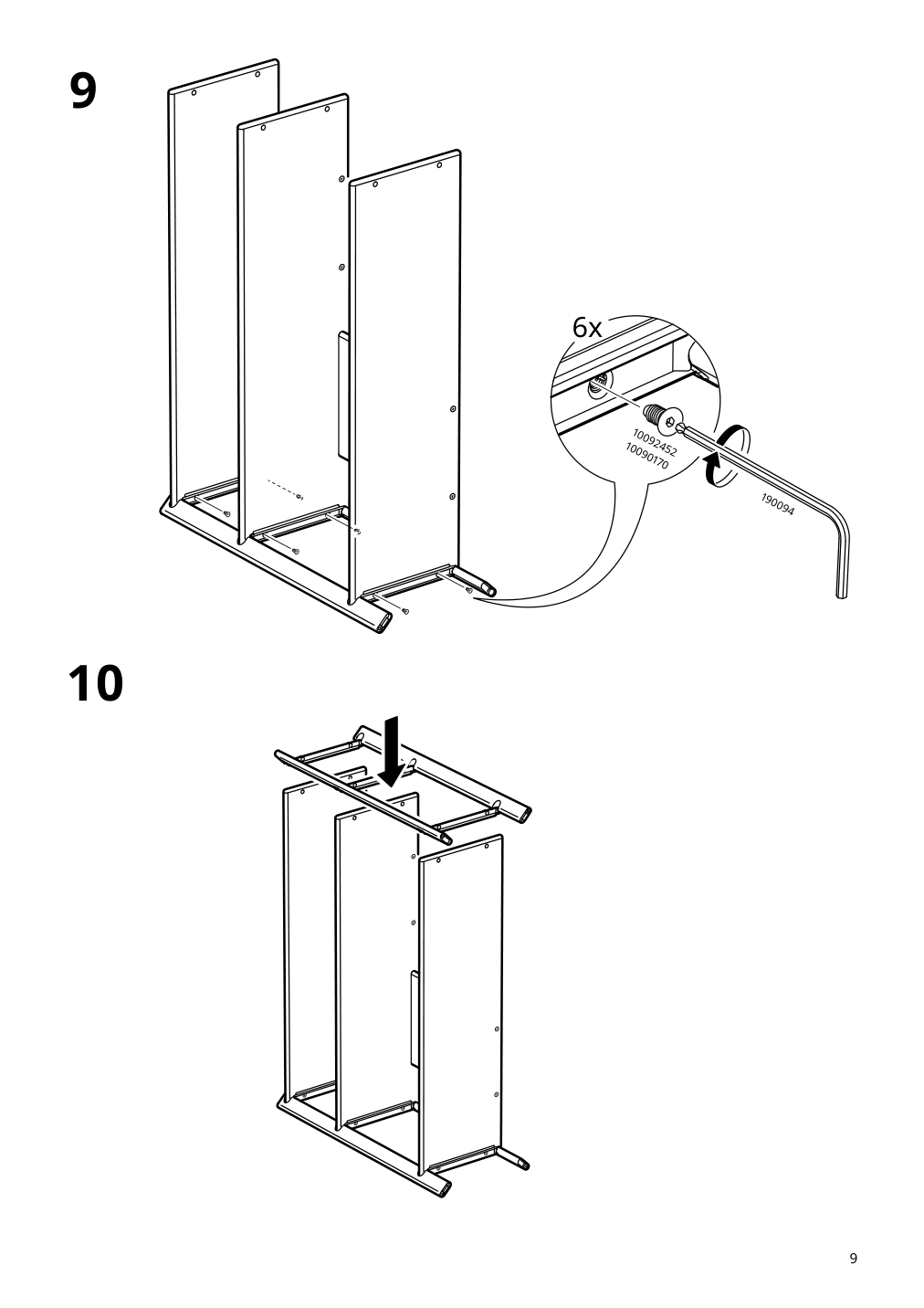 Assembly instructions for IKEA Jaettesta side table black | Page 9 - IKEA JÄTTESTA side table 905.219.15