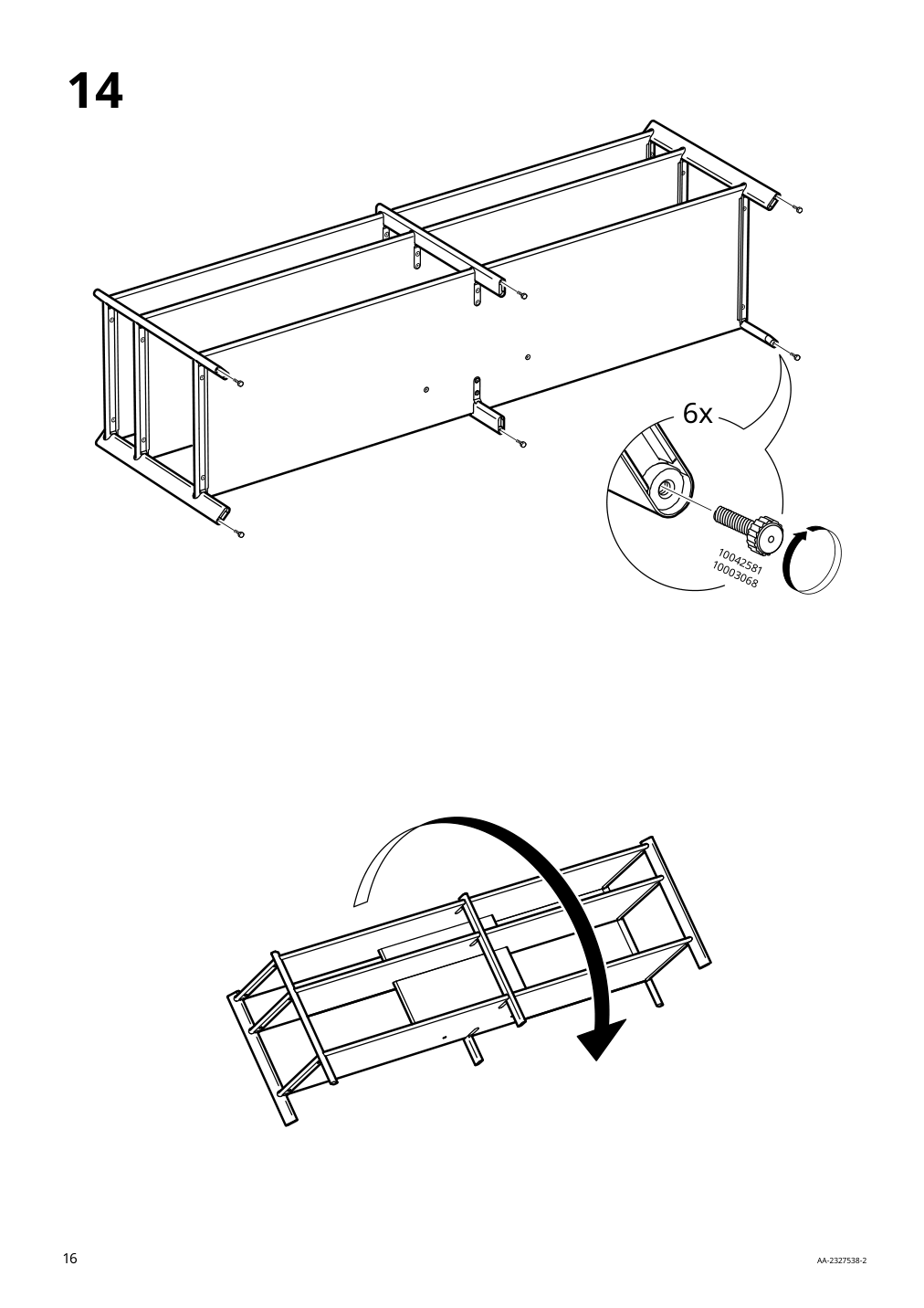 Assembly instructions for IKEA Jaettesta tv unit white light bamboo | Page 16 - IKEA JÄTTESTA TV unit 505.388.52